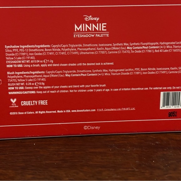 Disney Dose of Colors Minnie Mouse Eyeshadow Palette - Picture 6 of 8